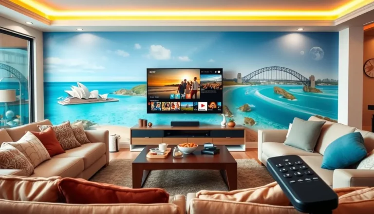 Illustration of IPTV Smarters Pro app on multiple devices, highlighting its user-friendly interface and features for Australians in 2025